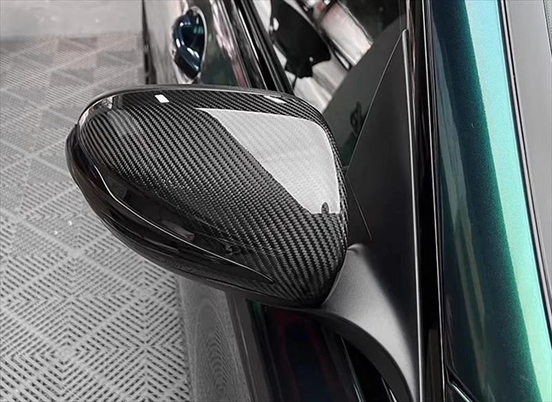 Used for  GT GT53 W207 High-quality Dry Carbon Fiber Rearview Mirror Cover Reflector Cover Body Kit